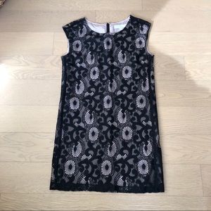 LOFT Black Lace HOLIDAY Shift Dress